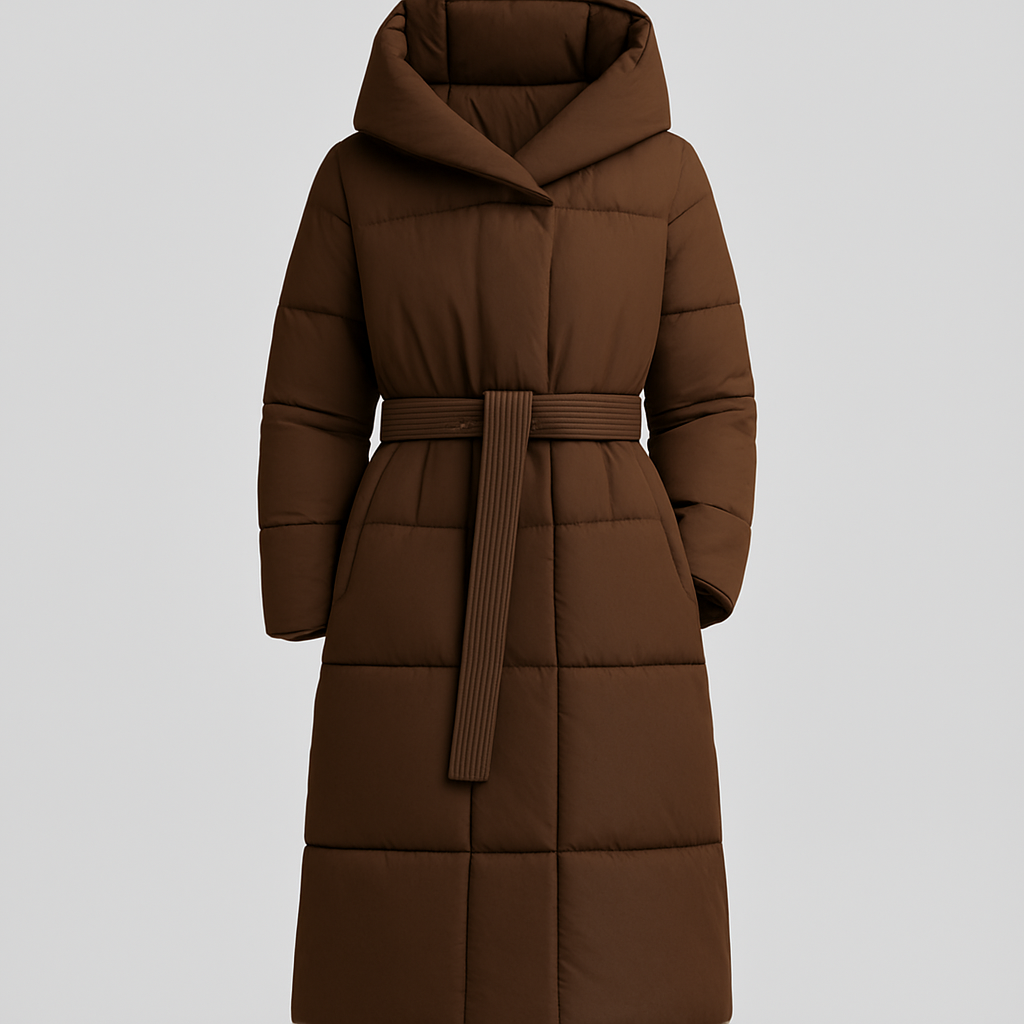 Layla | Stijlvolle Dames Winterjas | Lang Model met Riem