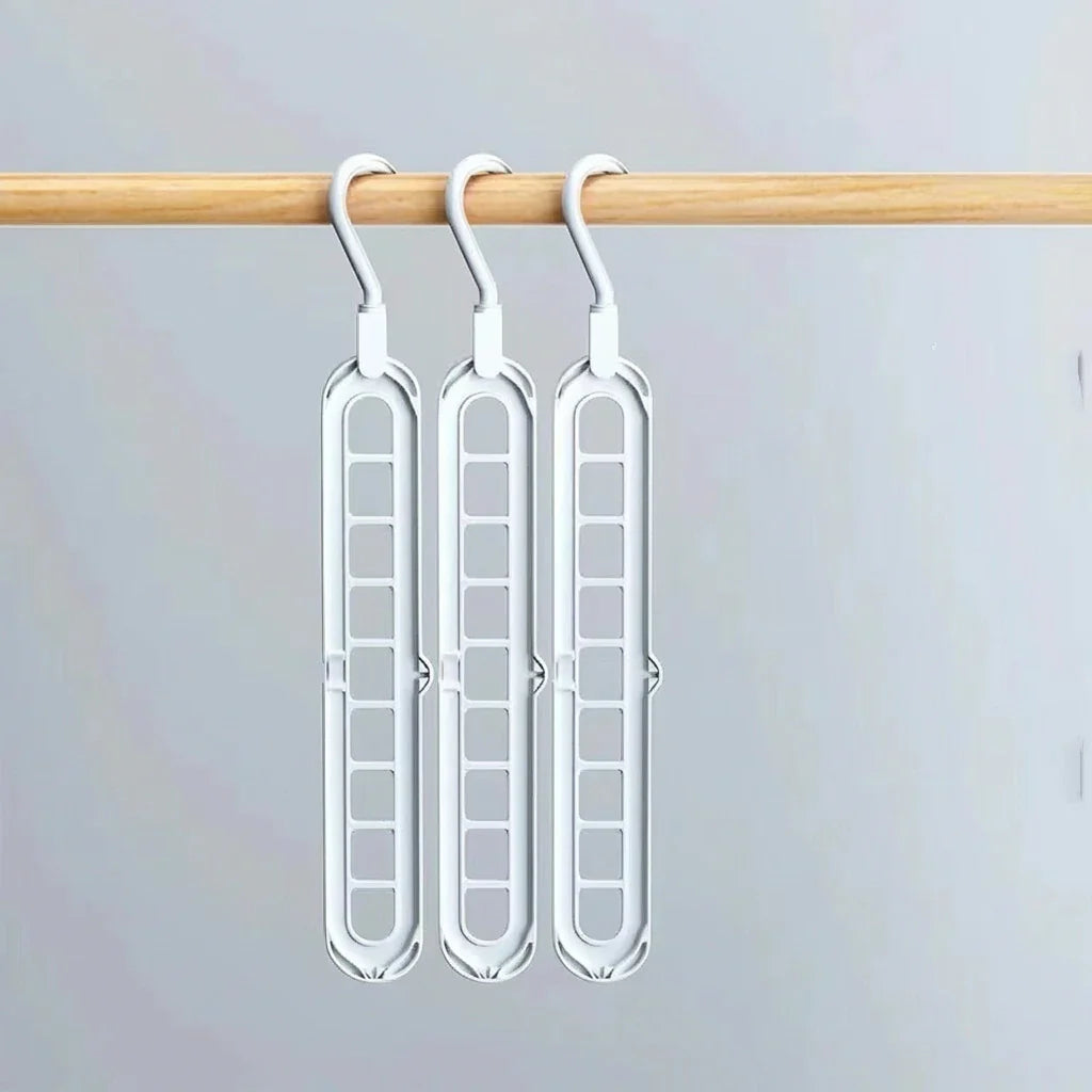 KastGrip 9-gaats Opvouwbare Kleerhanger