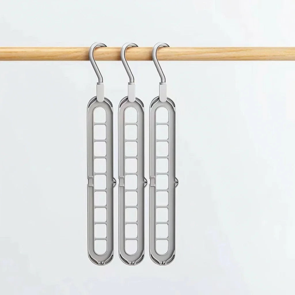 KastGrip 9-gaats Opvouwbare Kleerhanger
