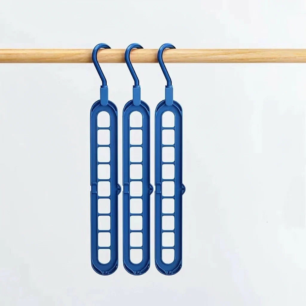 KastGrip 9-gaats Opvouwbare Kleerhanger