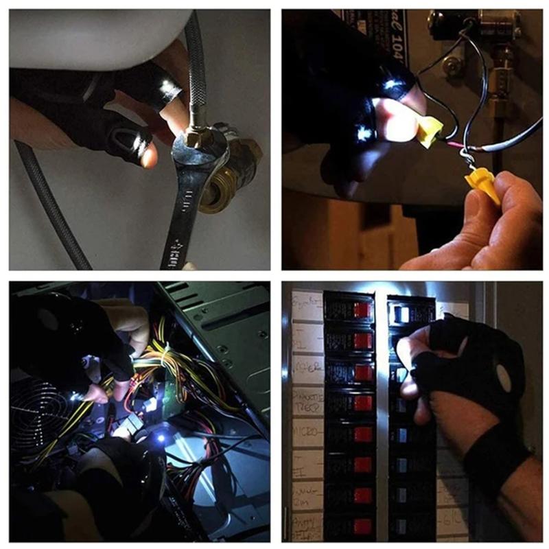 Lightwork™ Pro LED Handschoen - De zaklamp die je niet laat vallen