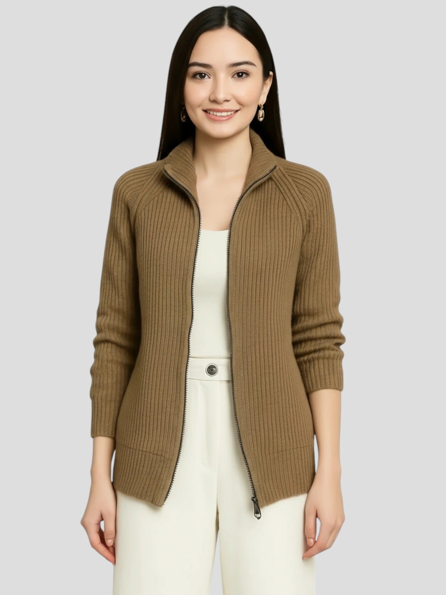 Sophie | Dames Wollen Cardigan Vest | Tijdloos