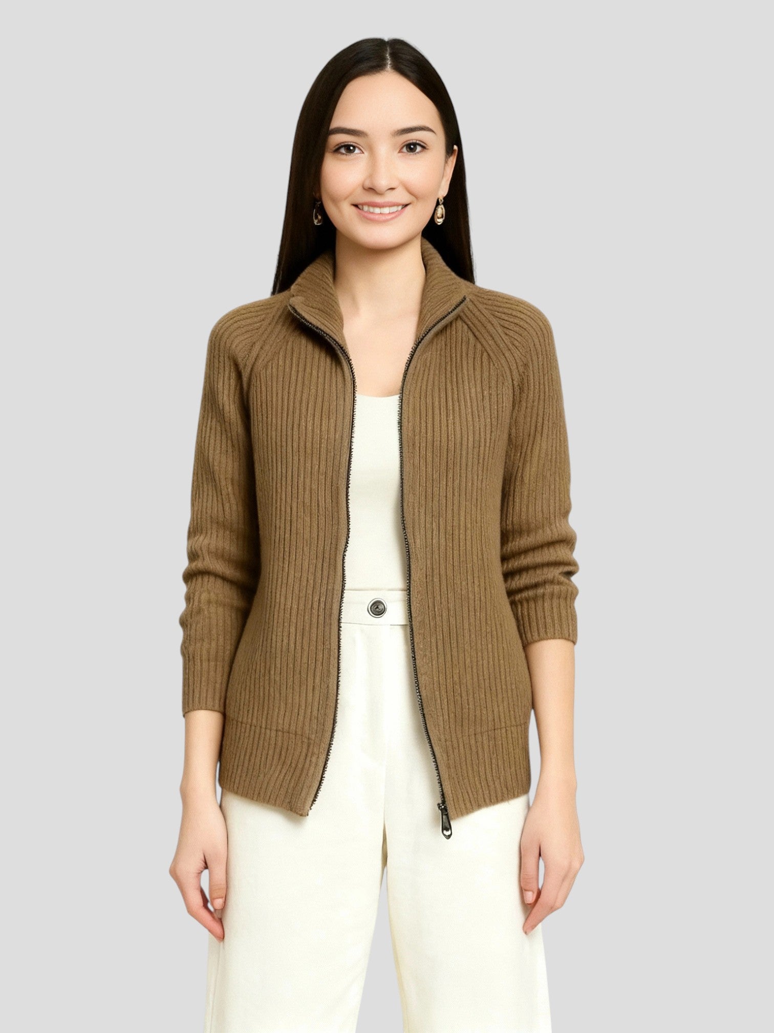 Sophie | Dames Wollen Cardigan Vest | Tijdloos