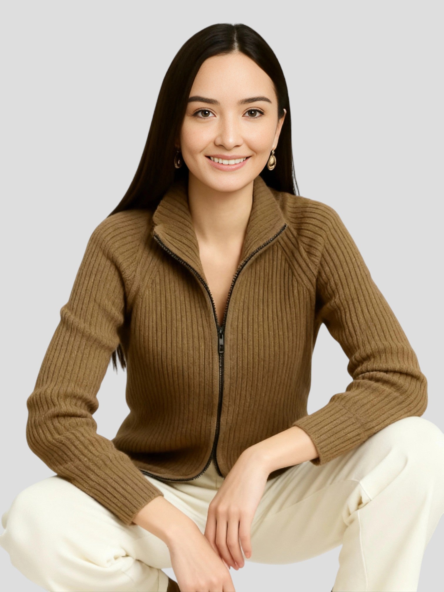 Sophie | Dames Wollen Cardigan Vest | Tijdloos