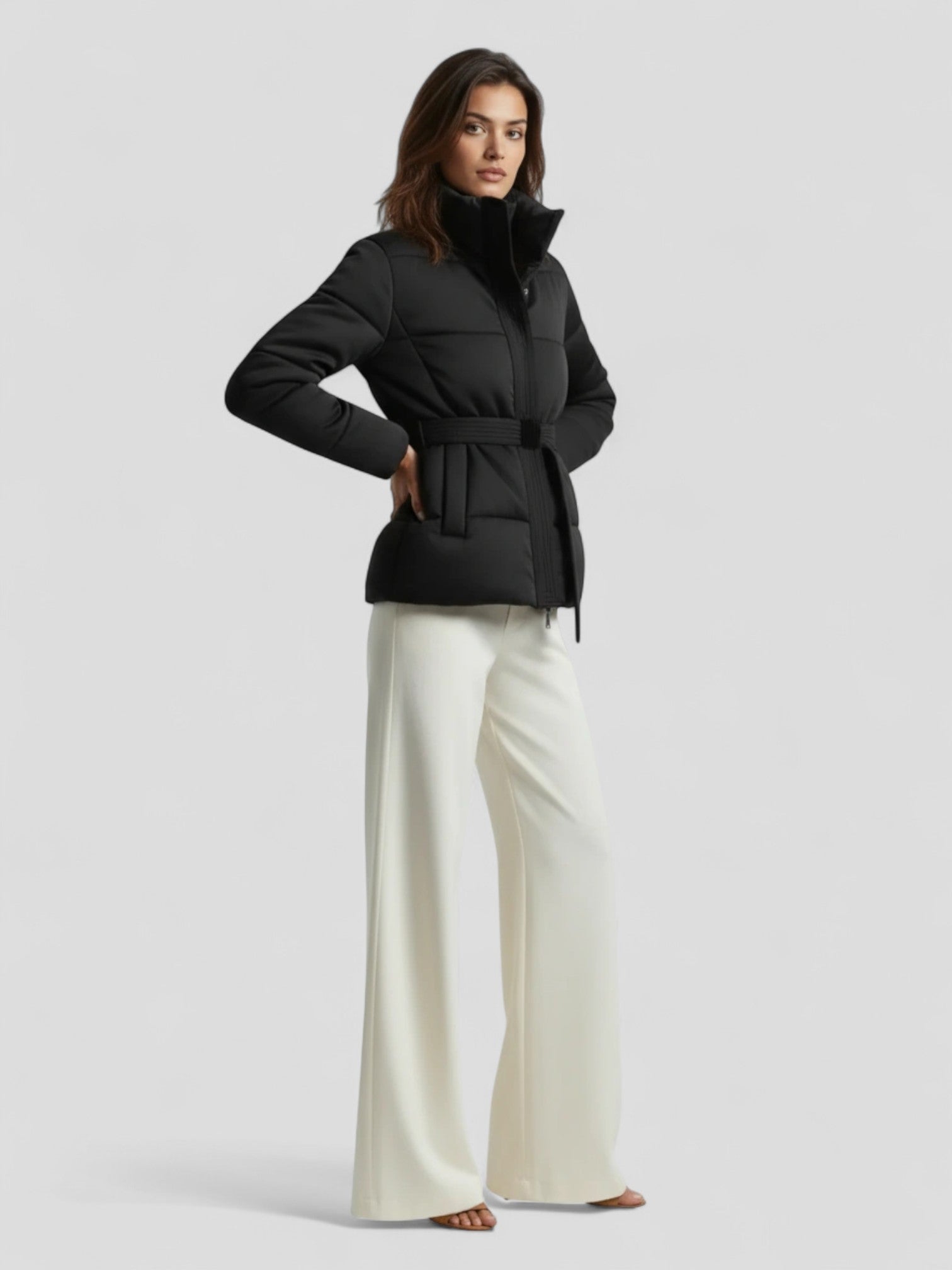 Emma | Warme Damesparka | Winterjas met Riem