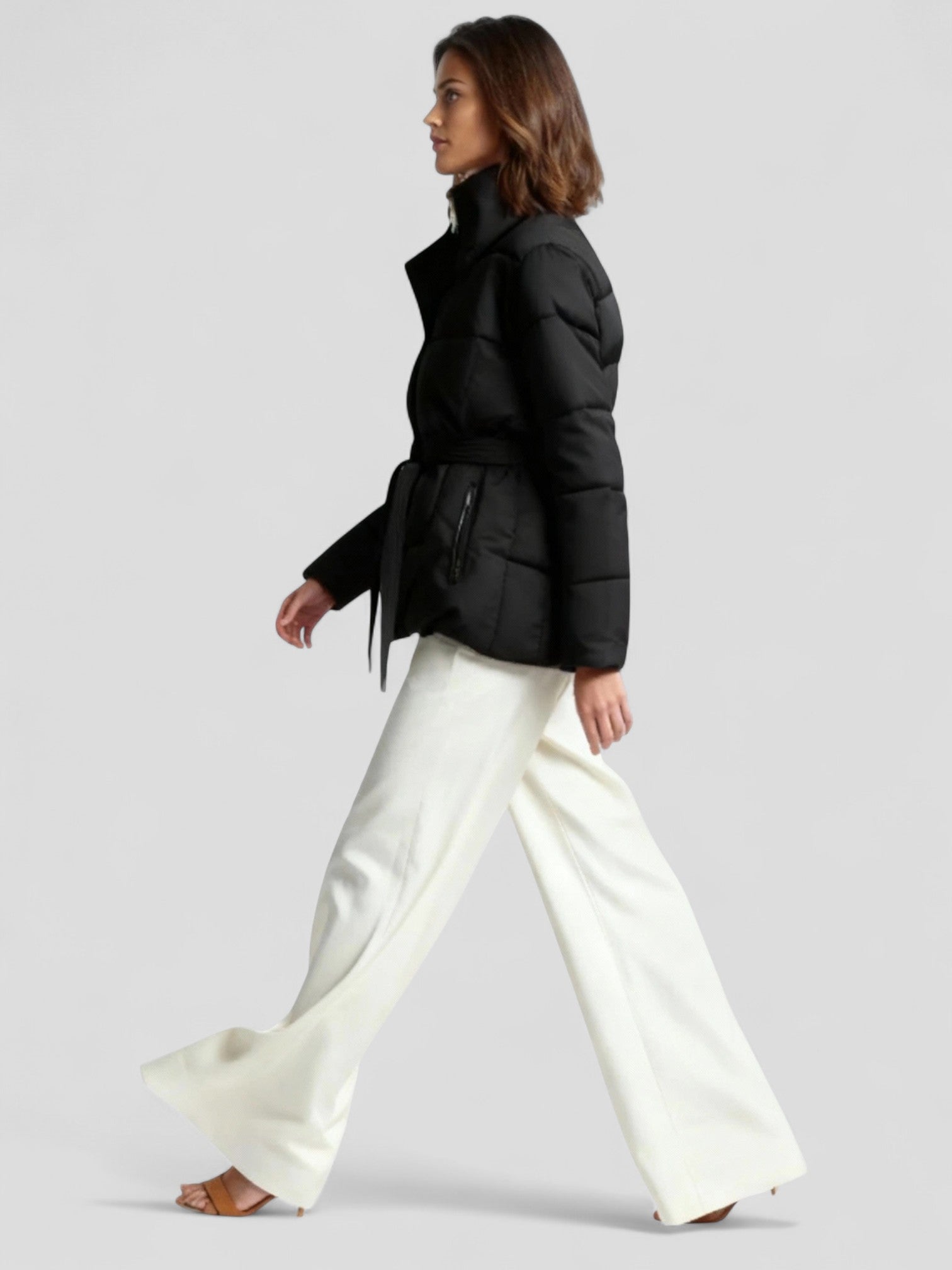 Emma | Warme Damesparka | Winterjas met Riem