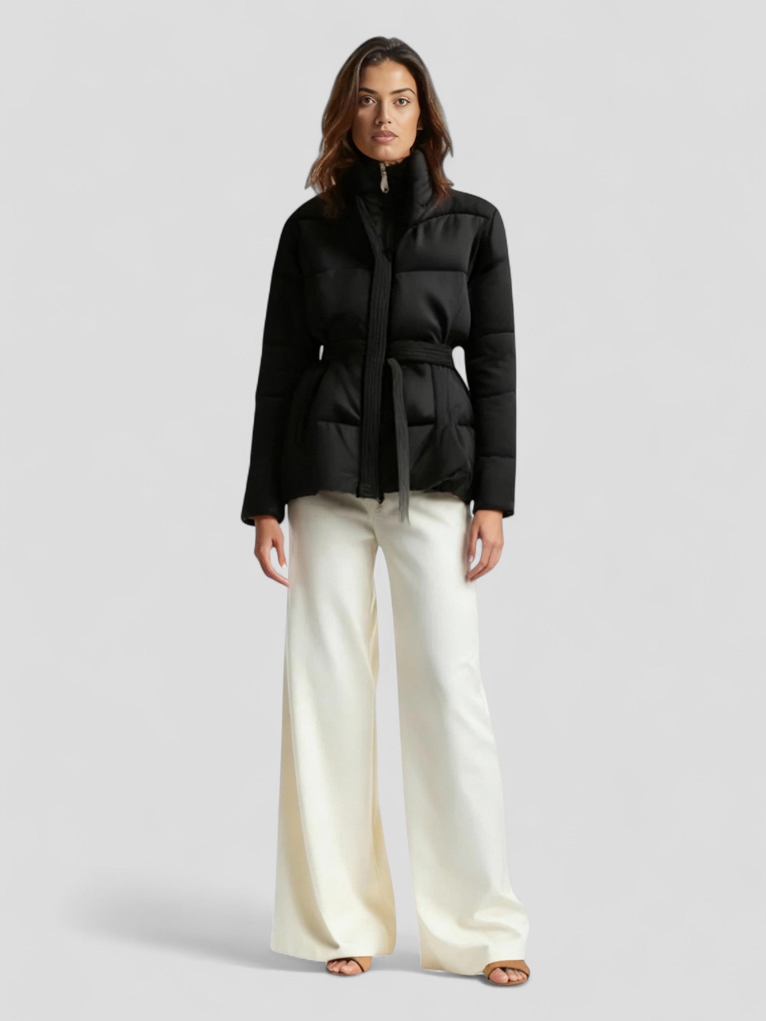 Emma | Warme Damesparka | Winterjas met Riem