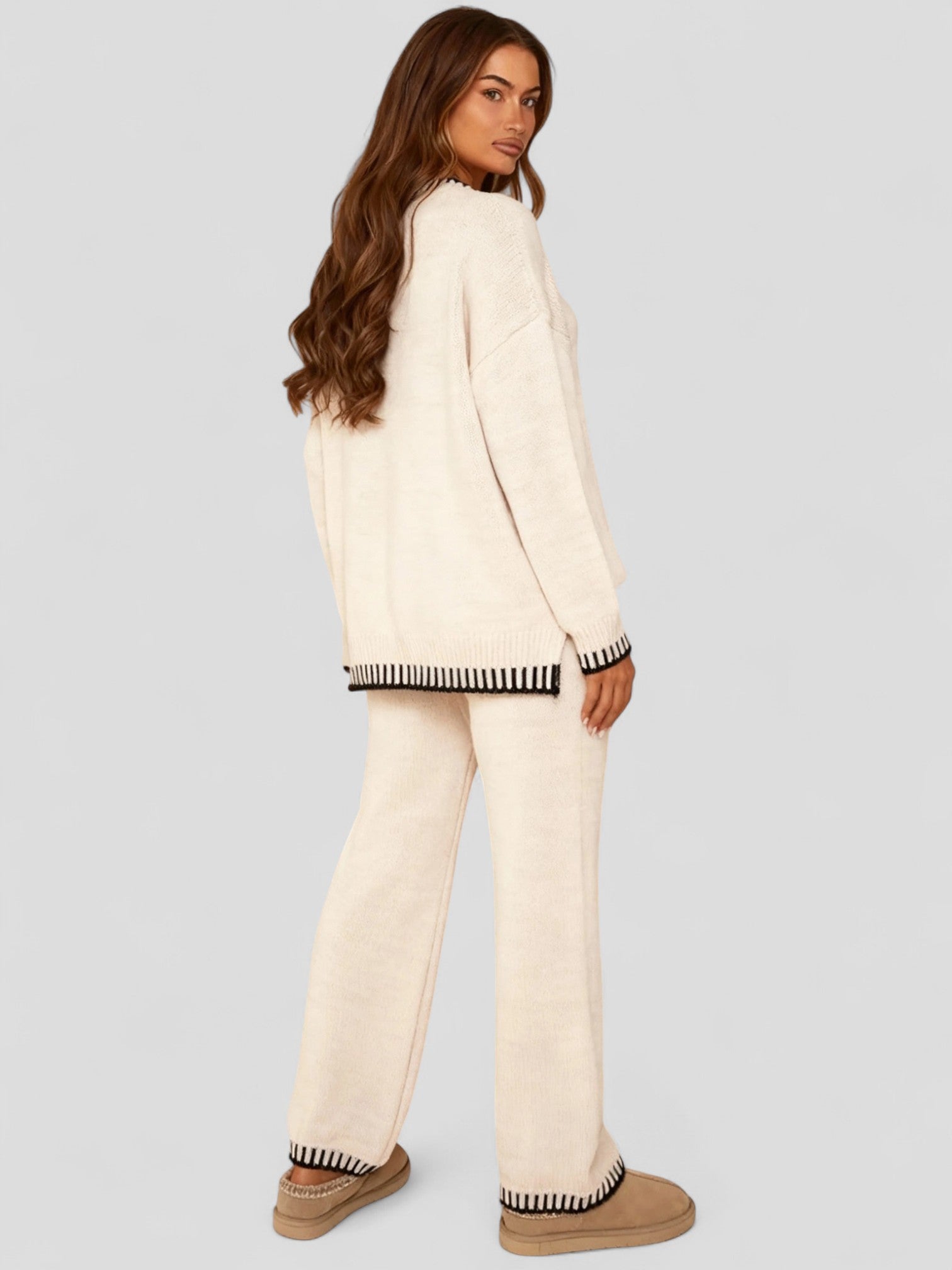 Jade | Comfy Dames Set | Gebreide Lounge Outfit voor Herfst & Winter