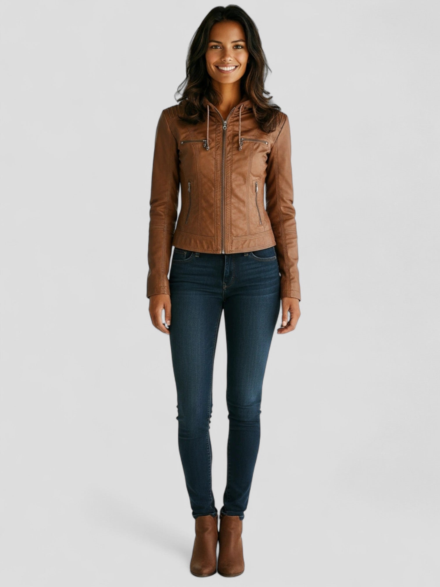 Arden | Dames Leren Jas | Waterafstotend & Elegant Voor Elk Seizoen