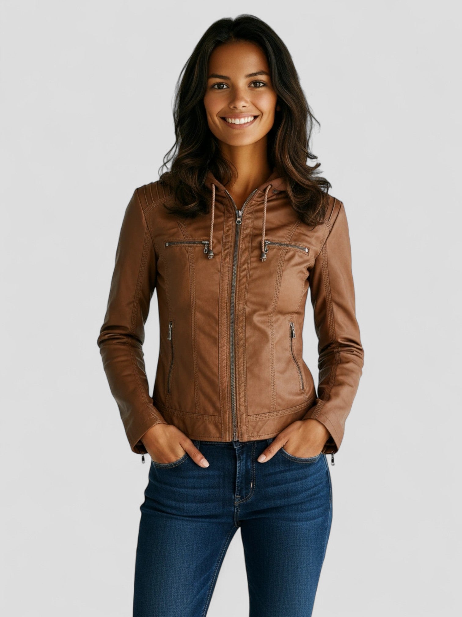 Arden | Dames Leren Jas | Waterafstotend & Elegant Voor Elk Seizoen