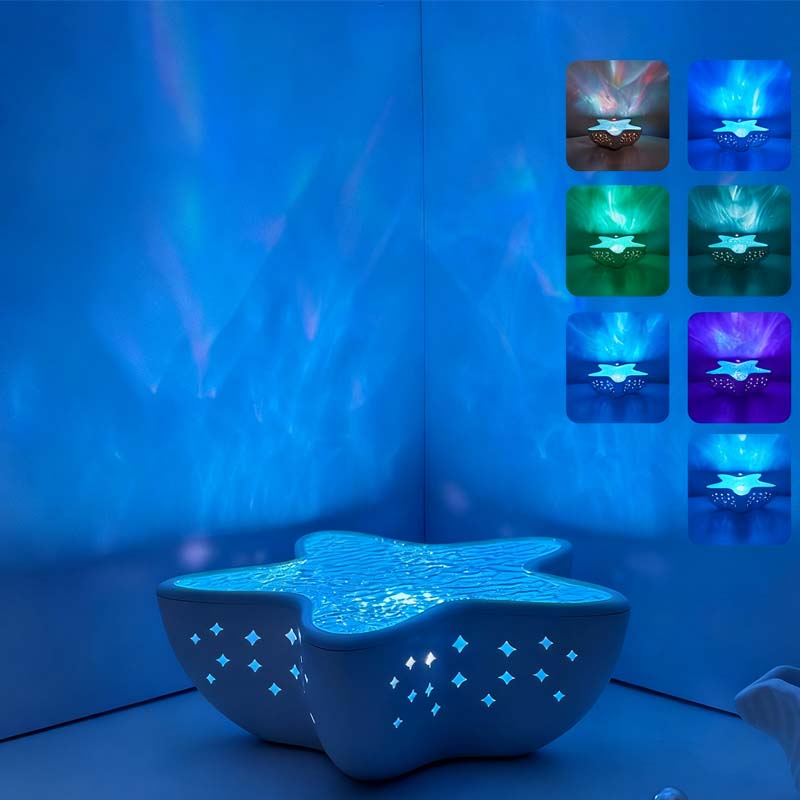 Zeester Oceaanprojectorlamp – 7 Kleuren Aurora & Rustgevende Waterrimpels!